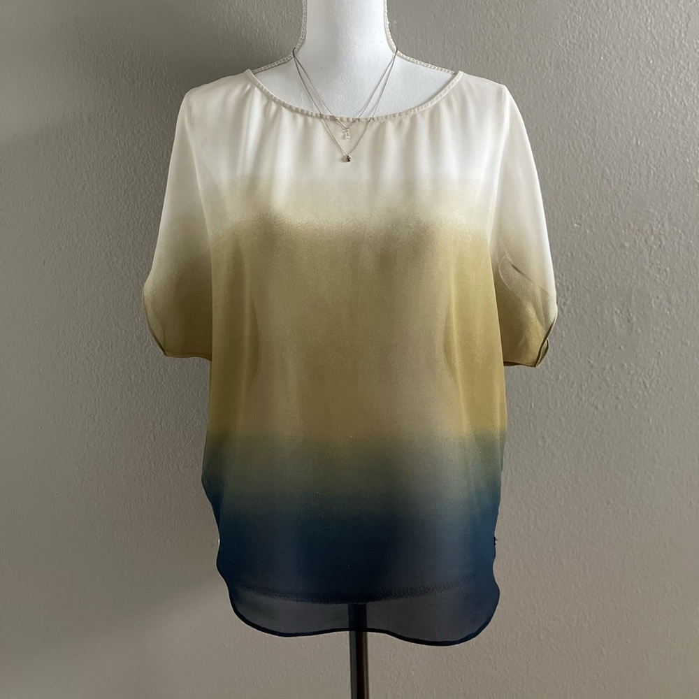 Guess *AUTHENTIC* - green/blue ombré blouse